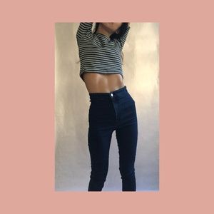 Topshop Dark Blue Joni Skinny Jean